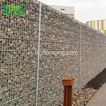 Gegalvaniseerde Gabion gekooide stenen muren te koop